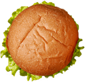 The top of a burger